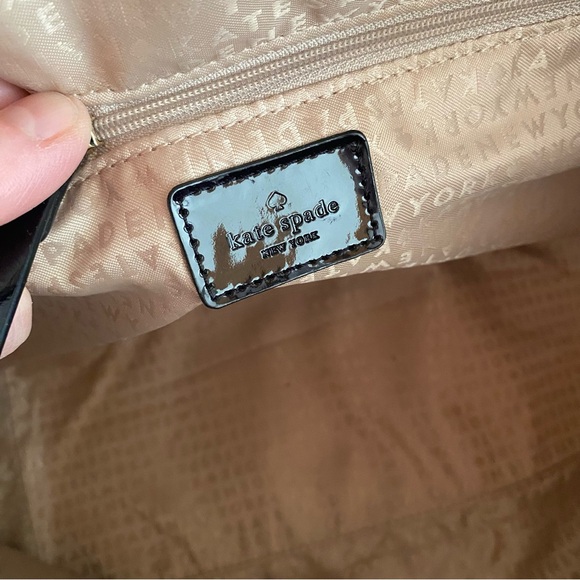 KATE SPADE ♠️ Camelia Street Sophie Black Embossed Patent Leather Tote - Picture 9 of 9
